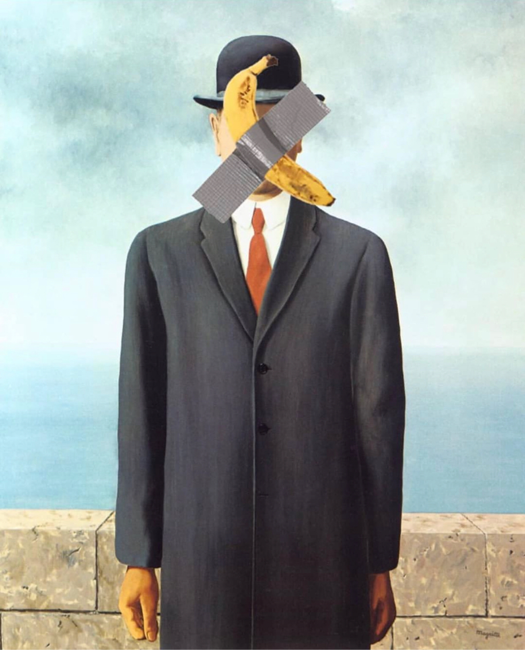 The world has gone crazy or modern art post - Maurizio Cattelan, Modern Art, Art, Marcel Duchamp, Rene Magritte, Longpost