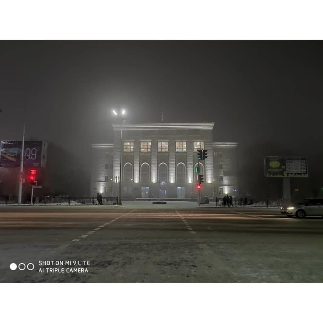 Foggy Karaganda - Kazakhstan, Karaganda, Smog, Fog, The photo, Longpost