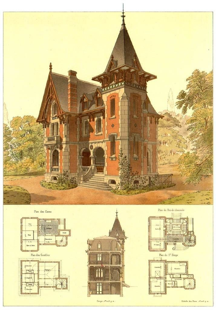 A couple of mansions to choose from - Mansion, Drawing, Longpost, Plan