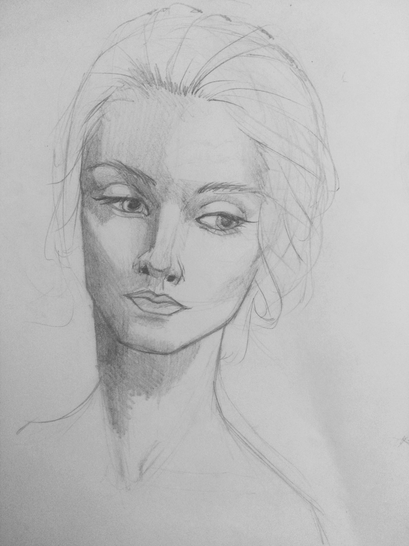 Art marathon from the bottom day five - My, Beginner artist, Pencil drawing, Longpost