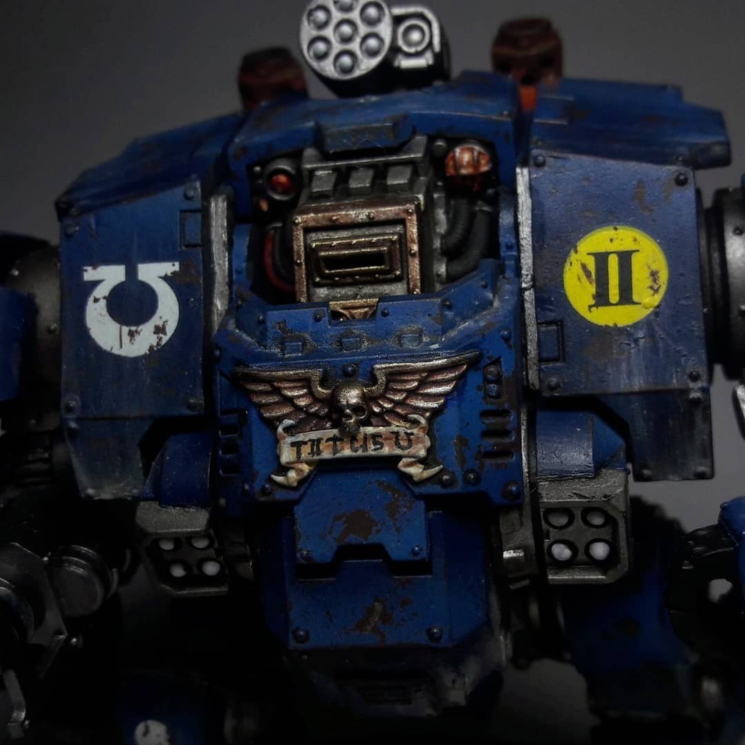 Redemptor dreadnought - Моё, Warhammer 40k, Warhammer, Ultramarines, Dreadnaught, Хобби, Миниатюра, Длиннопост