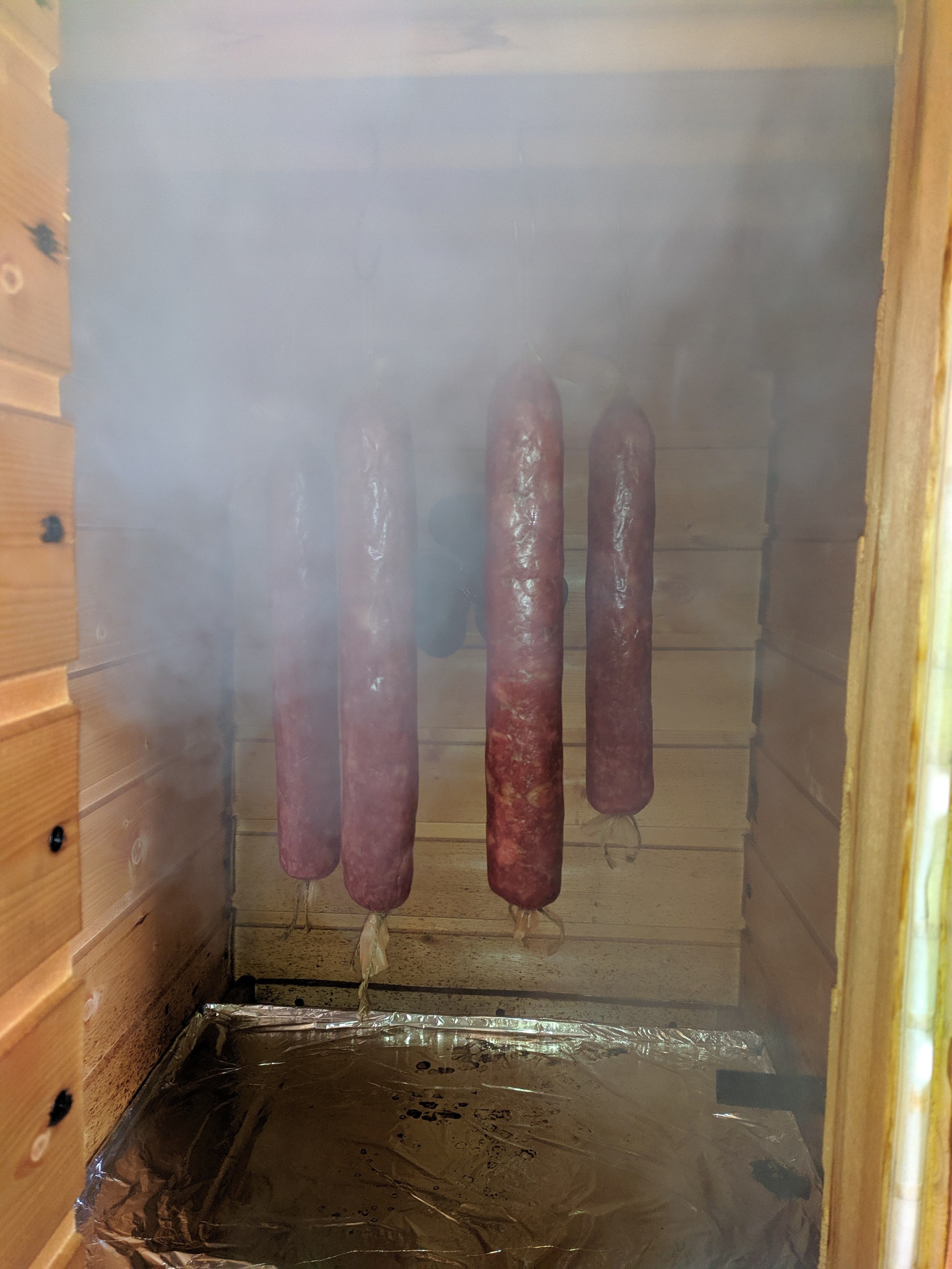 Ukrainian boiled-smoked sausage - My, Sausage, Food, Longpost, Recipe, Cooking, Homemade sausage, Smoking, Pork, Beef