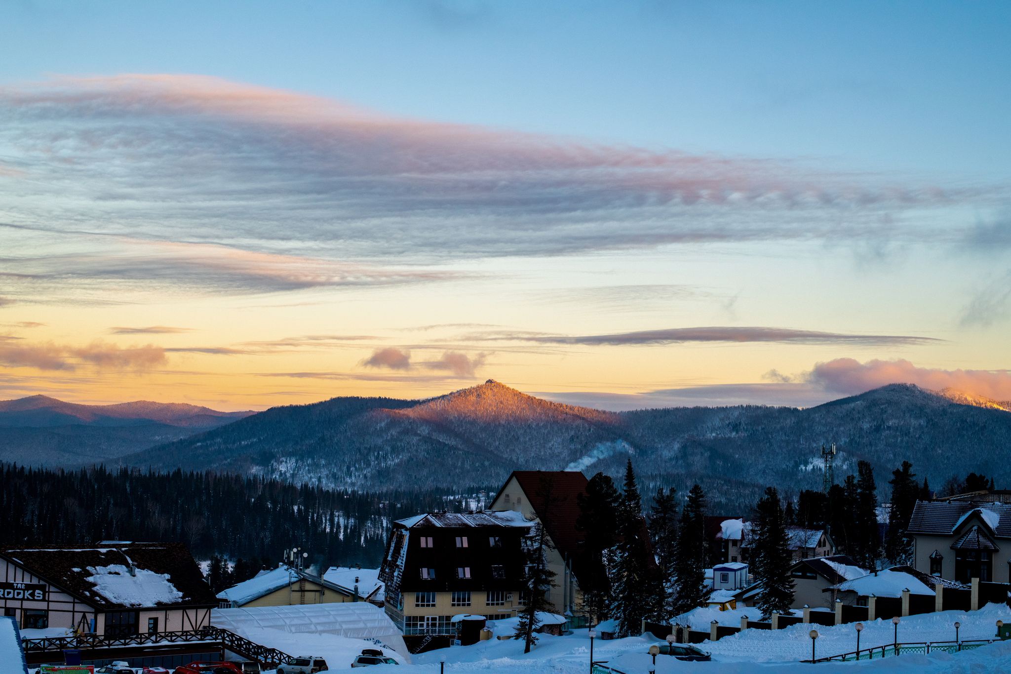 Winter's Tale - My, Christmas trees, The mountains, Sheregesh, Green Mountain, Landscape, Winter, Nikon, Longpost