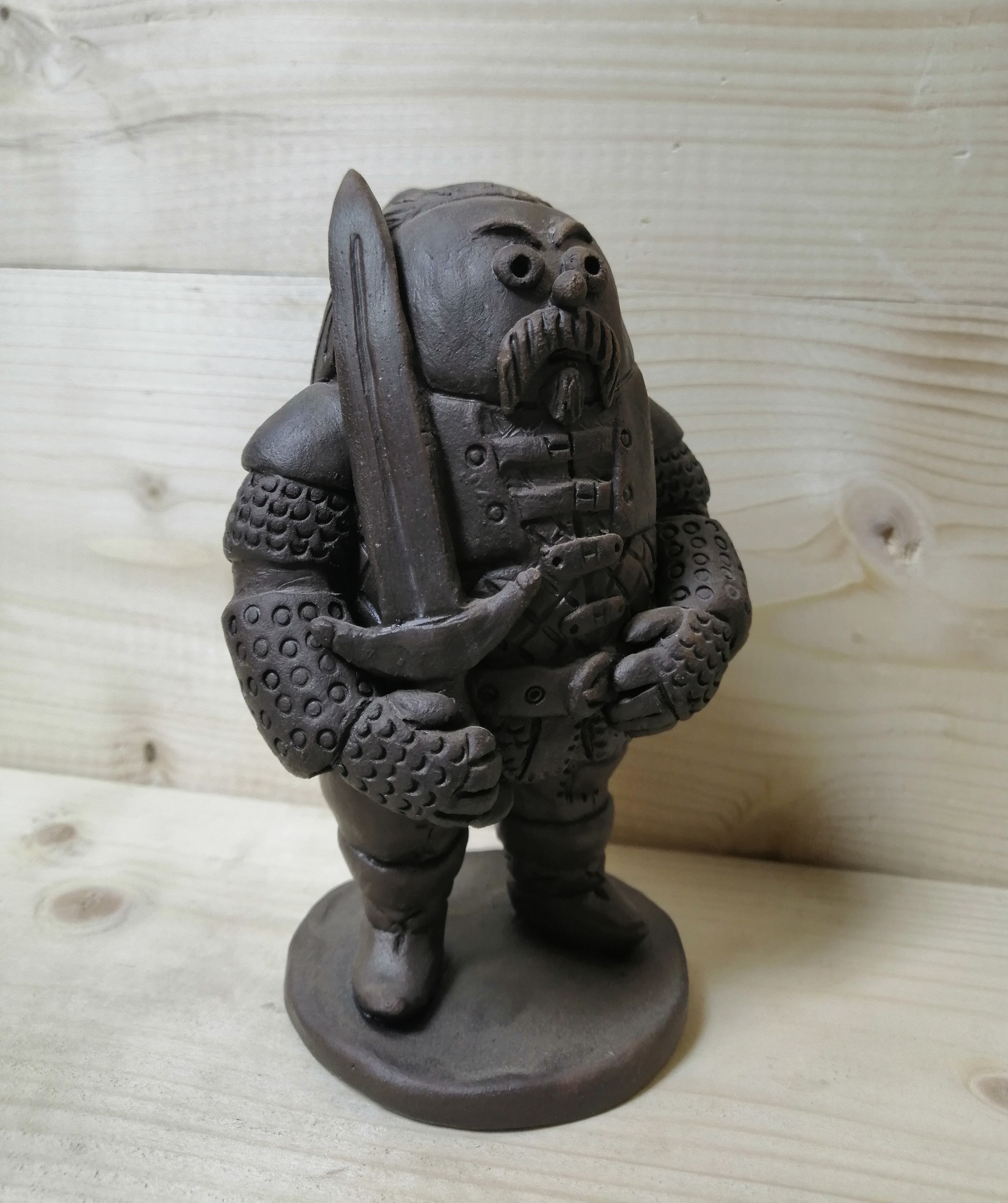 Uncle Vesemir ceramic - My, Ceramics, Needlework, Witcher, Figurines, Longpost, Vesemir