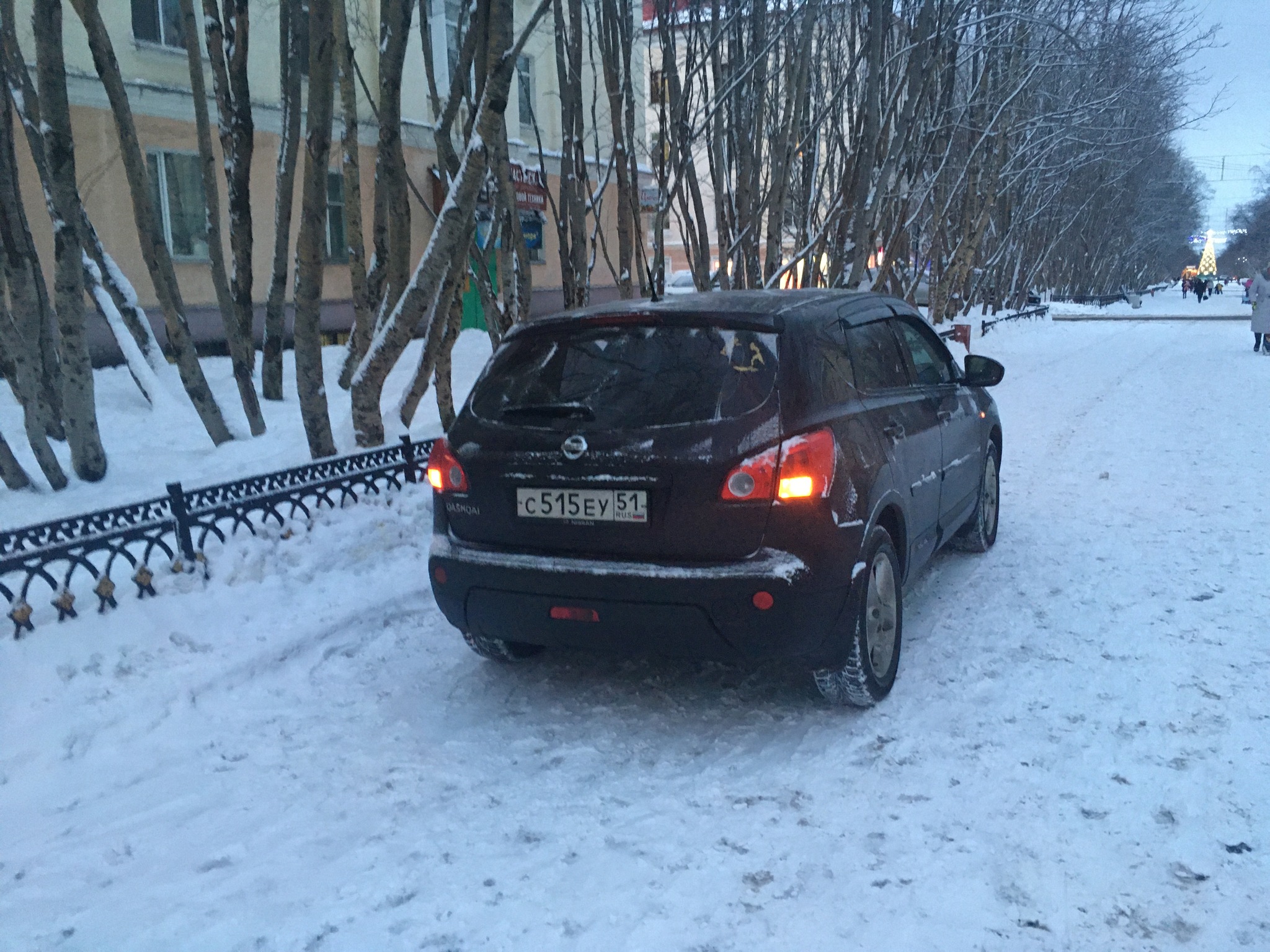 When it's hard to walk 20m - My, Autoham, Pedestrian zone, Violation of traffic rules, Cattle, Longpost, Severomorsk