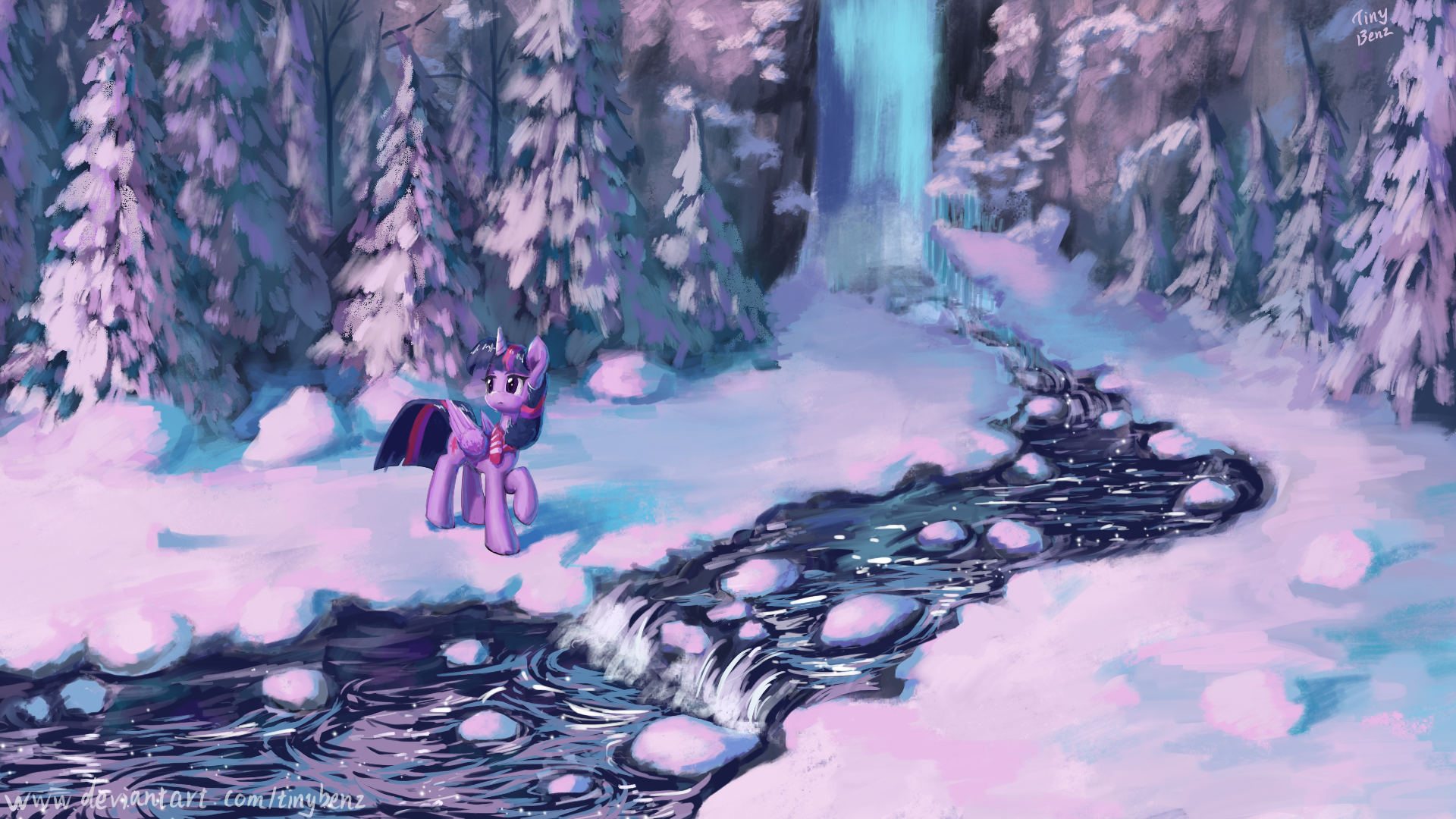 Winter - My Little Pony, PonyArt, Twilight sparkle, Tinybenz