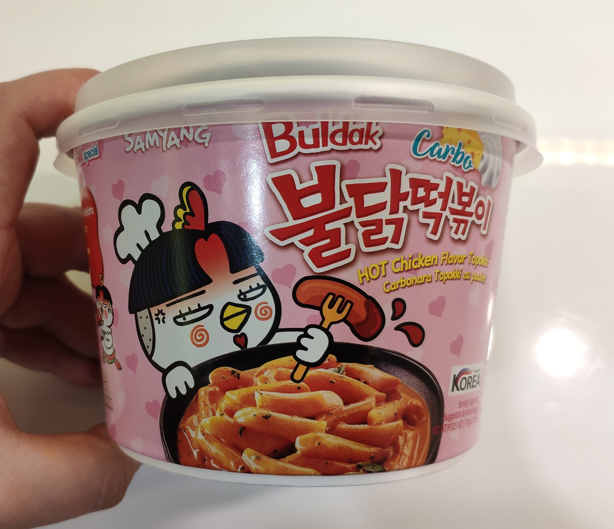 Doshiracology. Pungent joy. Samyang Carbo Buldak Hot Chicken Flavor Tteokbokki - Doshirakology, Food, Samyang, Korean food, Food Review, Spicy, Doshirak, Longpost