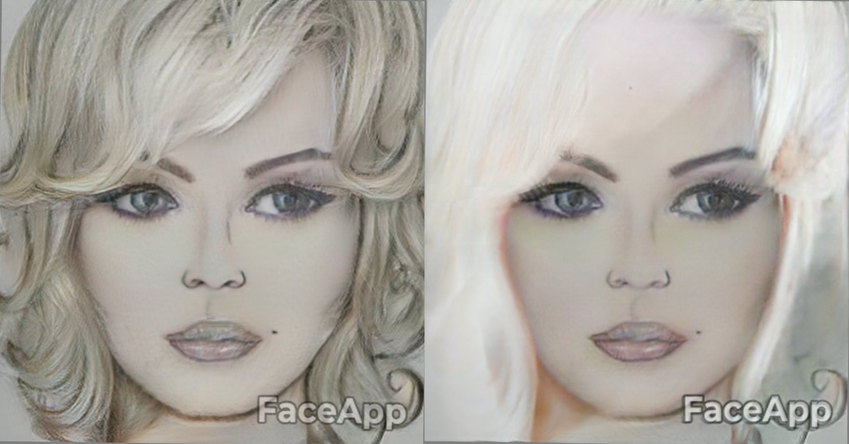 The standard of beauty according to FaceApp - My, Faceapp, Humor, Mat, Longpost