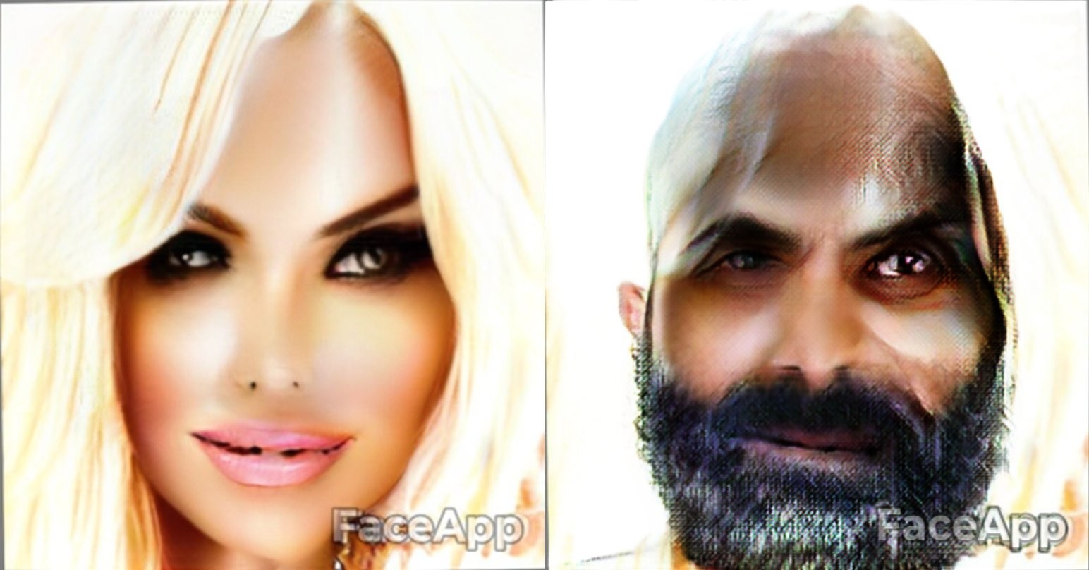 The standard of beauty according to FaceApp - My, Faceapp, Humor, Mat, Longpost