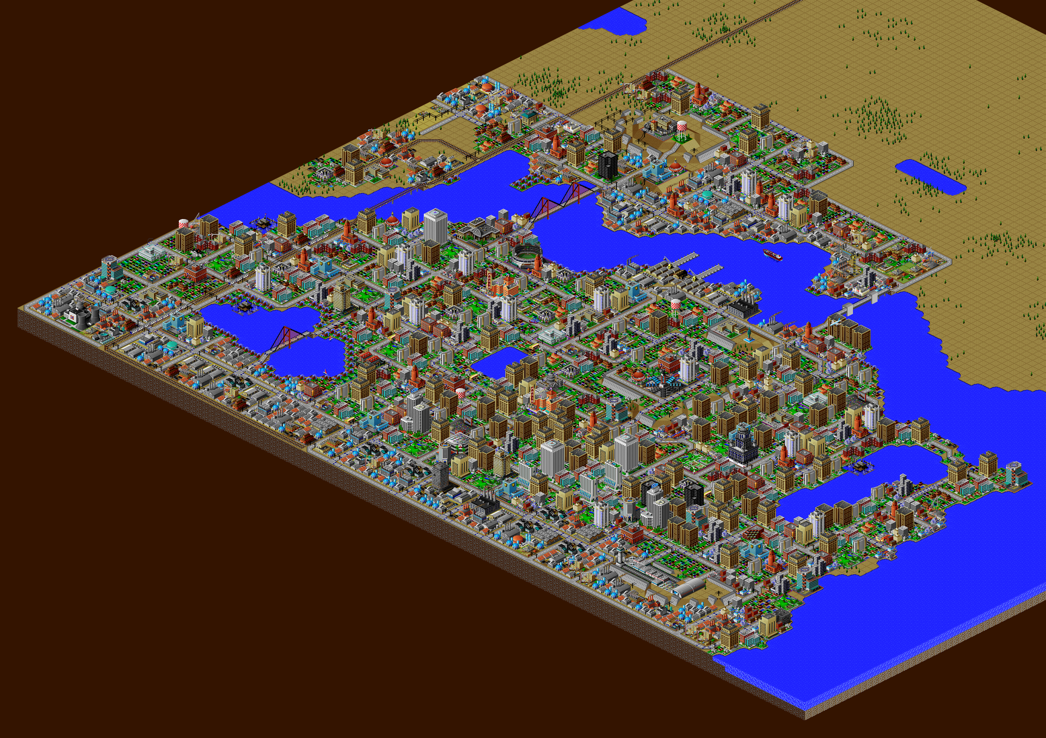 Достроил компьютерный город спустя двадцать лет - Моё, Simcity 2000, Находка, Ностальгия, Детские рисунки, Вспоминая старые игры, Градостроительный симулятор, Гифка, Длиннопост