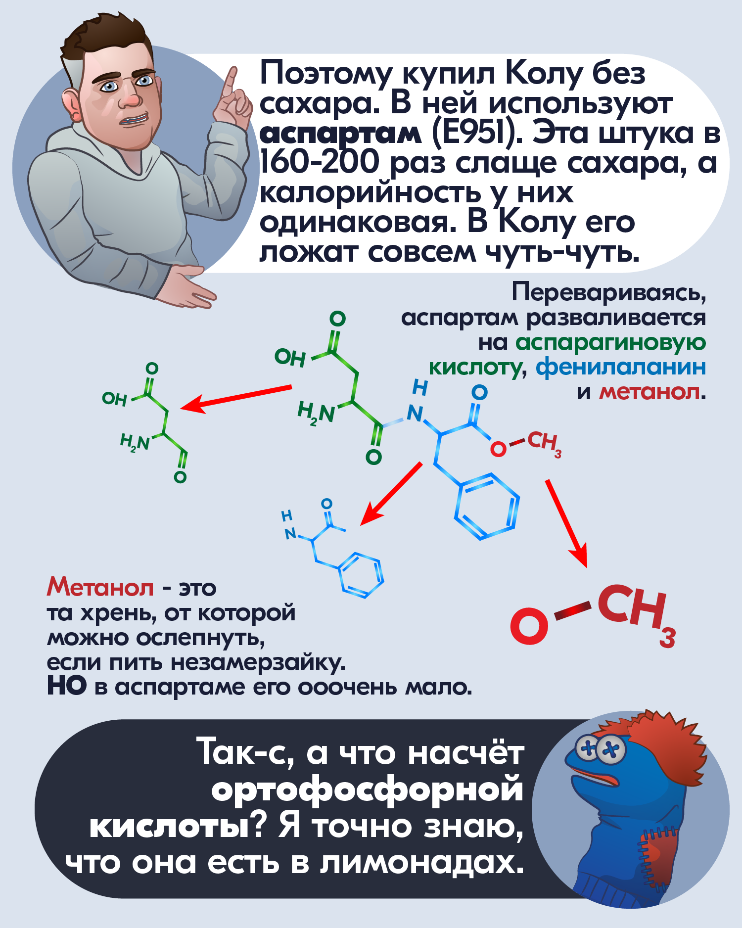 Harmful E123da - My, Web comic, The science, Scientific humor, Food, Crisps, Coca-Cola, Anchorite, Longpost, Comics