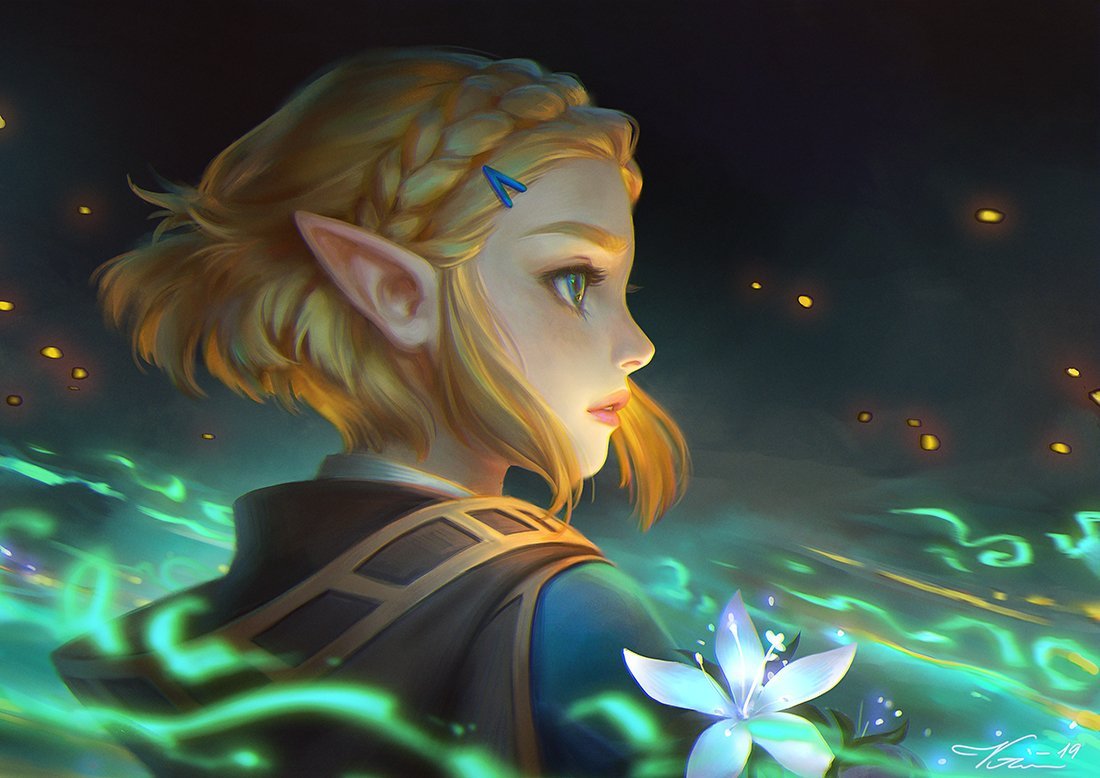 Принцесса Зельда - Арт, Рисунок, The Legend of Zelda, Princess Zelda, Viccolatte