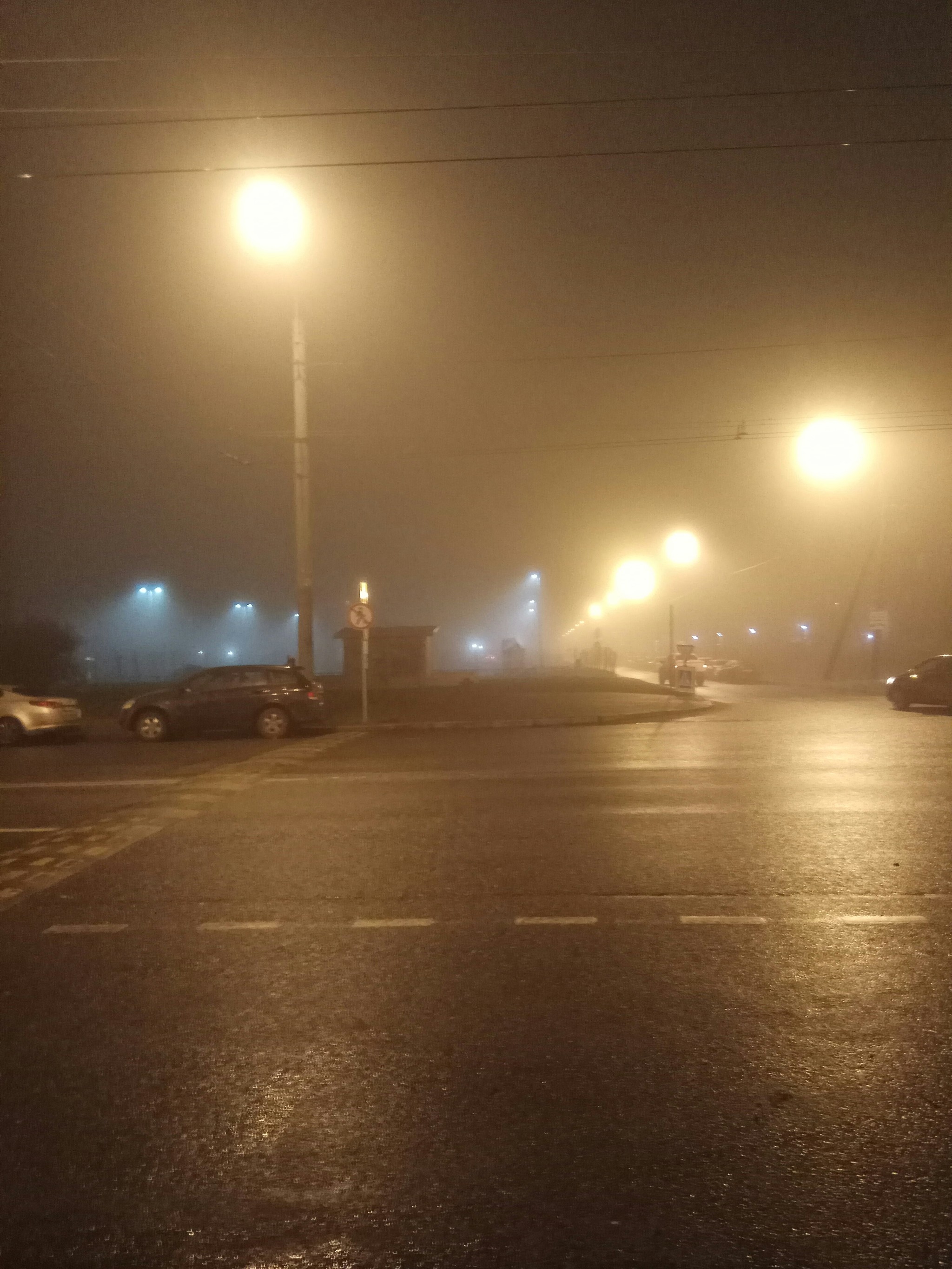 St. Petersburg silent hill. 12/24/2019 - Saint Petersburg, Morning, Fog