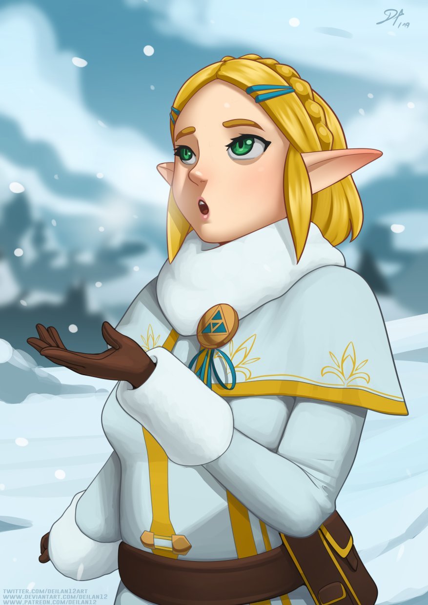 Happy holidays! :D - Deilan12, Princess zelda, The legend of zelda, Games, Art, Longpost