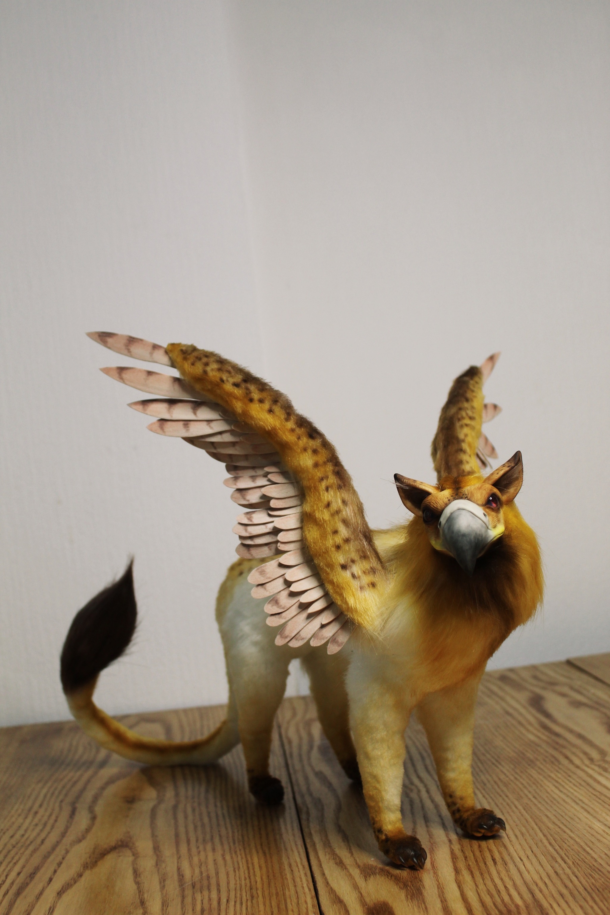 Griffin - My, Polymer clay, Needlework with process, Handmade, With your own hands, Лепка, Fantasy, Video, Longpost