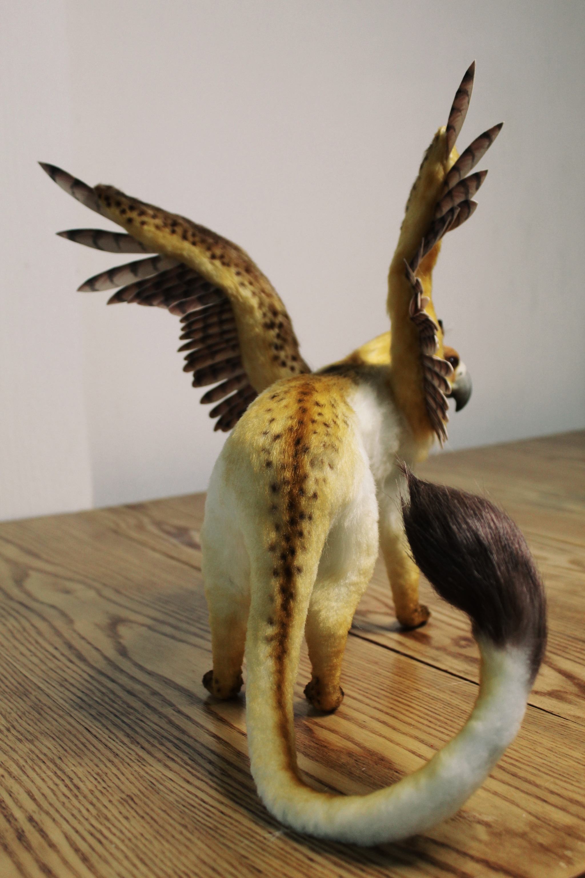 Griffin - My, Polymer clay, Needlework with process, Handmade, With your own hands, Лепка, Fantasy, Video, Longpost