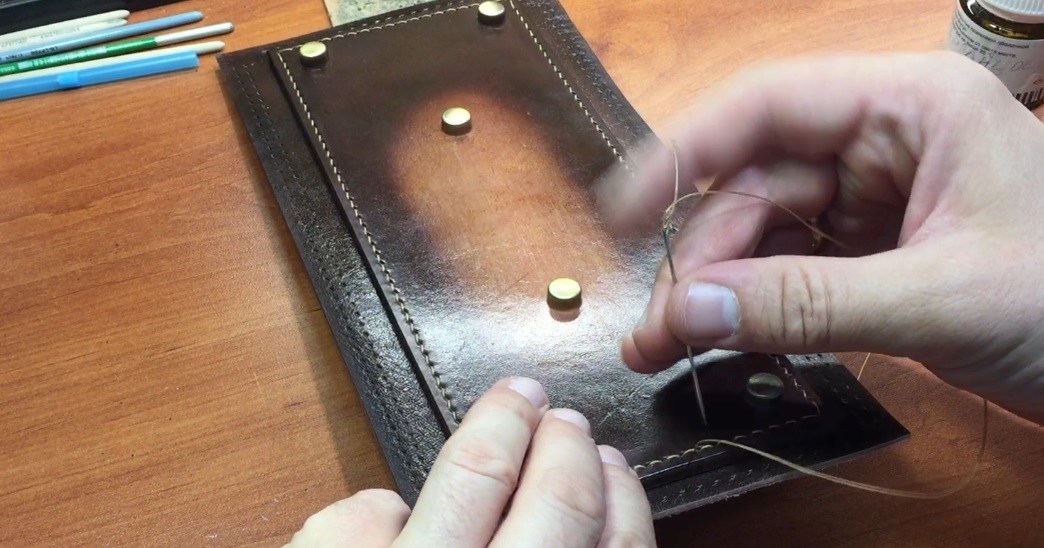 Making a backpack with your own hands - My, Backpack, Leather products, Leather craft, Needlework with process, Longpost