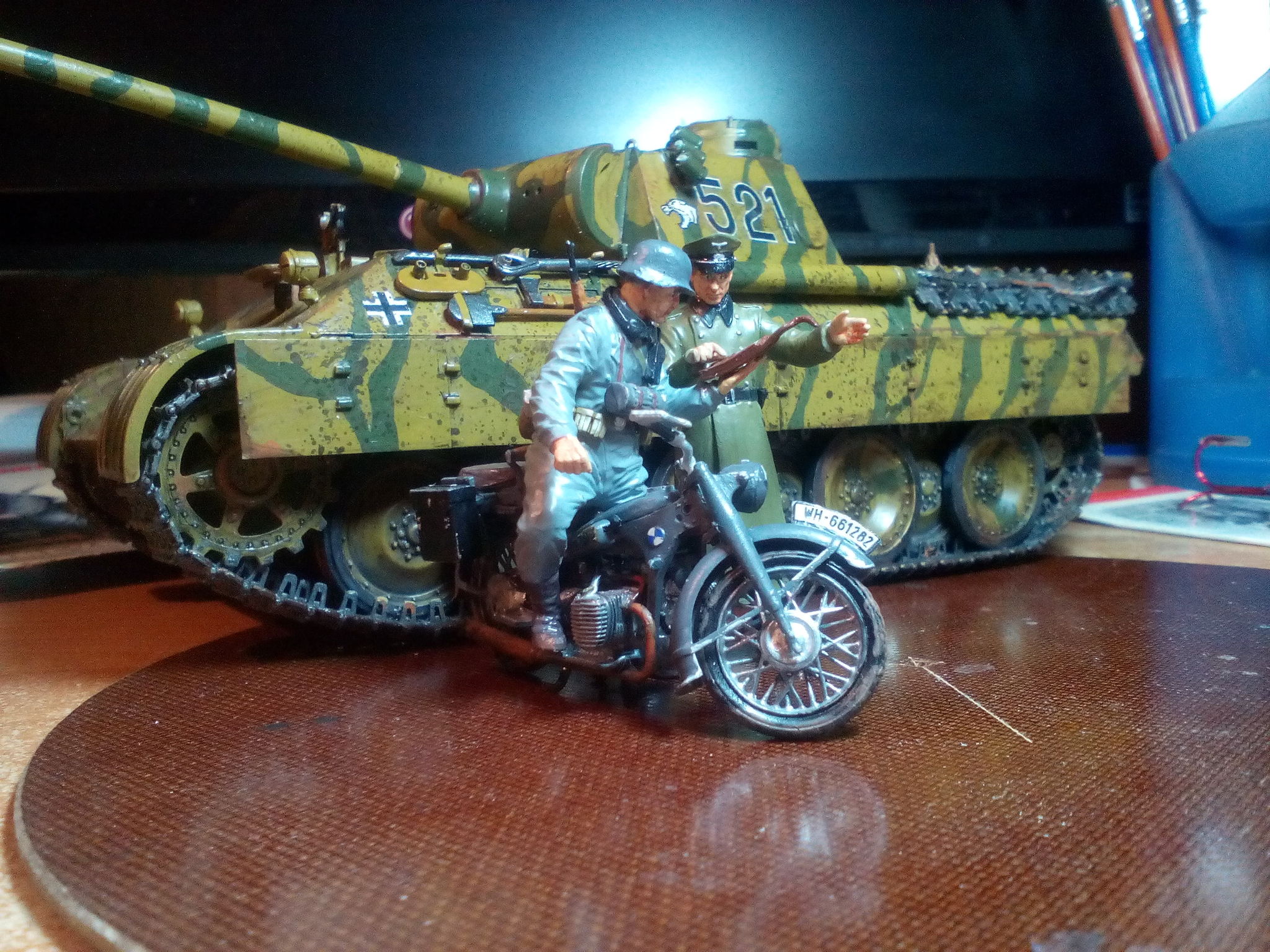 Motorized cavalry of the Wehrmacht. BMW R12 - My, Stand modeling, Prefabricated model, Moto, Motorcyclists, Wehrmacht, The Second World War, Longpost