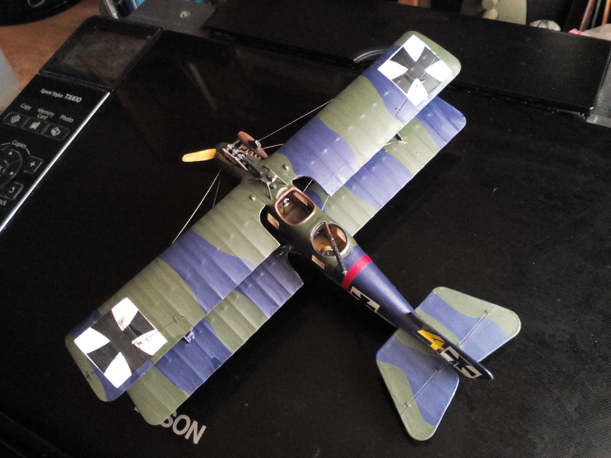 Flying whale. LFG Roland C.IIa Walvis - My, Stand modeling, Prefabricated model, Aircraft modeling, Aviation, World War I, Biplane, Longpost