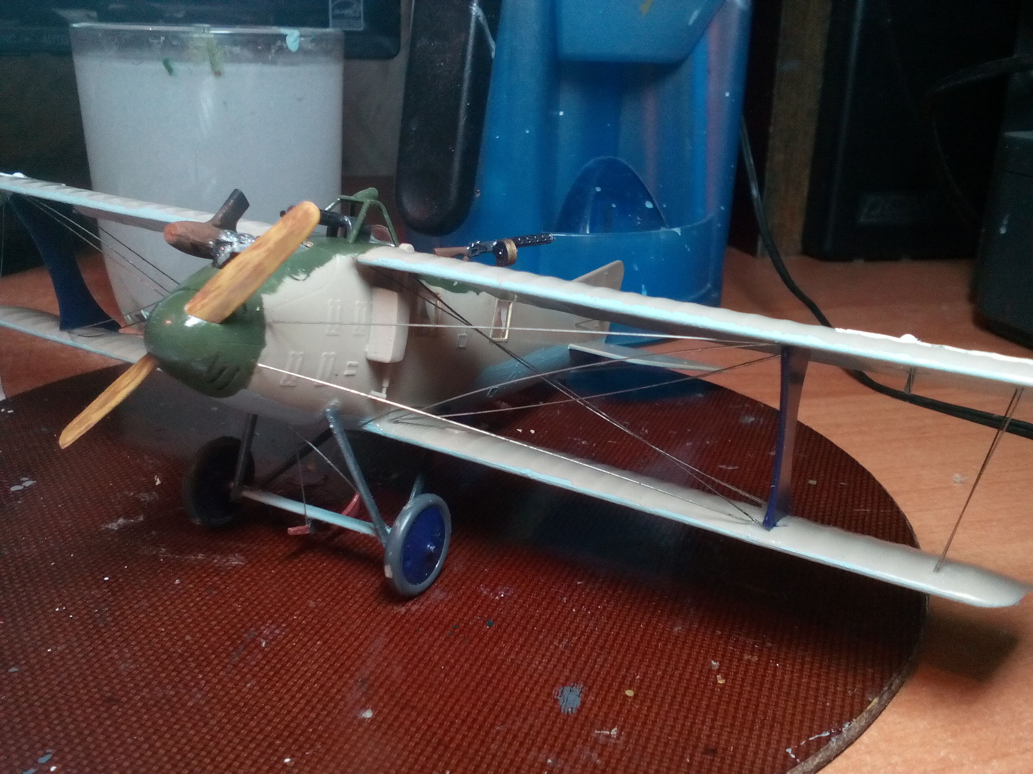 Flying whale. LFG Roland C.IIa Walvis - My, Stand modeling, Prefabricated model, Aircraft modeling, Aviation, World War I, Biplane, Longpost