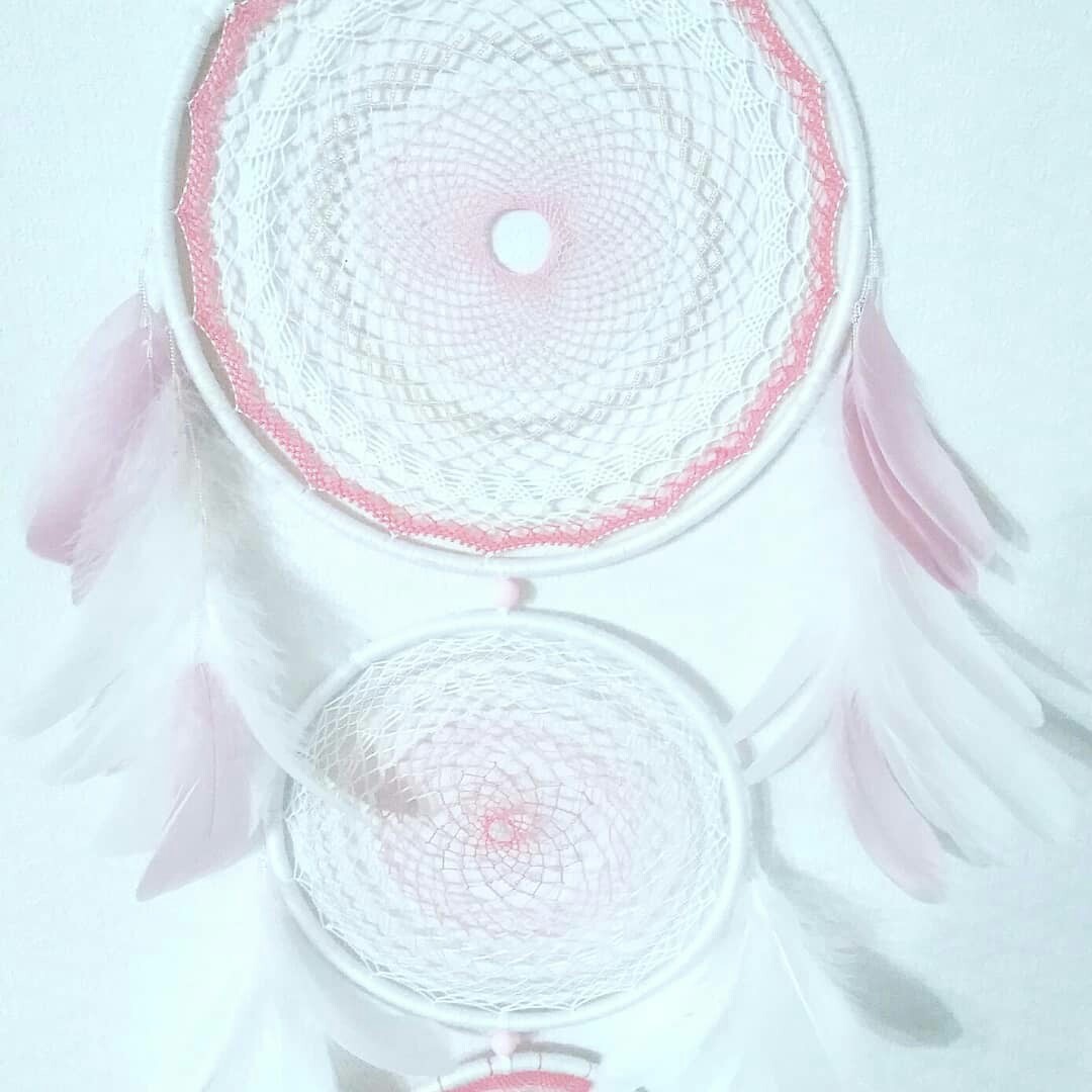 Dream catcher Aurora - My, Handmade, Creation, Dreamcatcher, Needlework without process, Amulet, Decor, Longpost