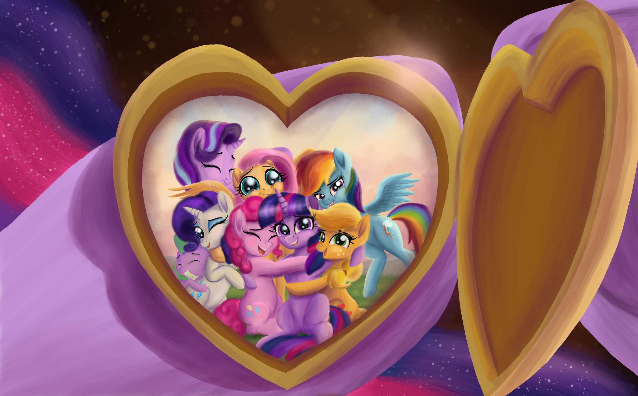 Your Heart Will Lead You Home - My little pony, PonyArt, Mane 6, Starlight Glimmer, Spike