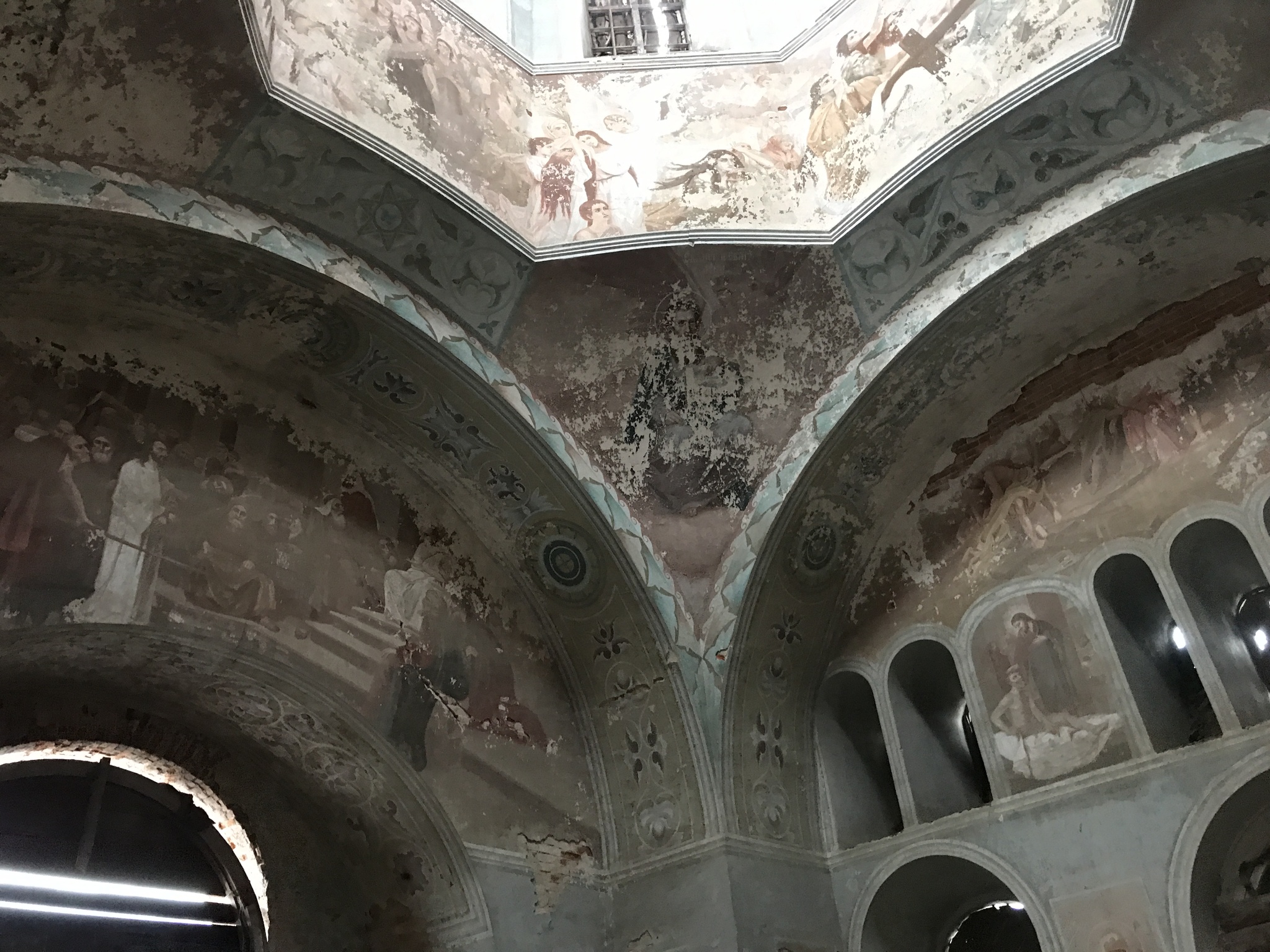 Frescoes in an abandoned church - My, Travels, Abandoned, Tourism, Temple, Church, Story, Video, Longpost