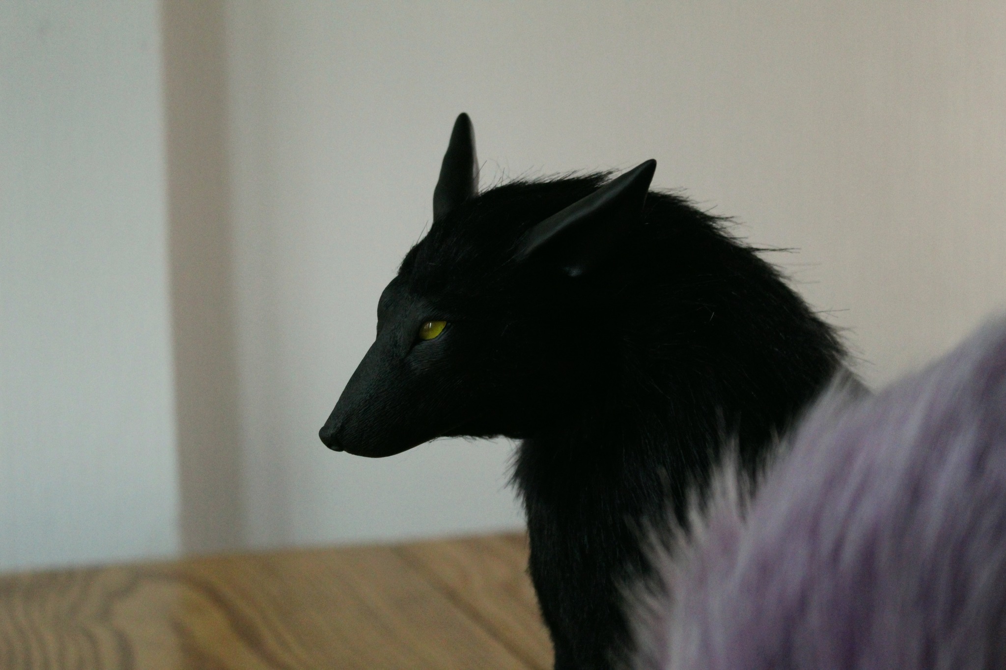 Shadow Fox (with pattern making process) - My, Polymer clay, Needlework with process, With your own hands, Art, Handmade, Toys, Mystic, Video, Longpost