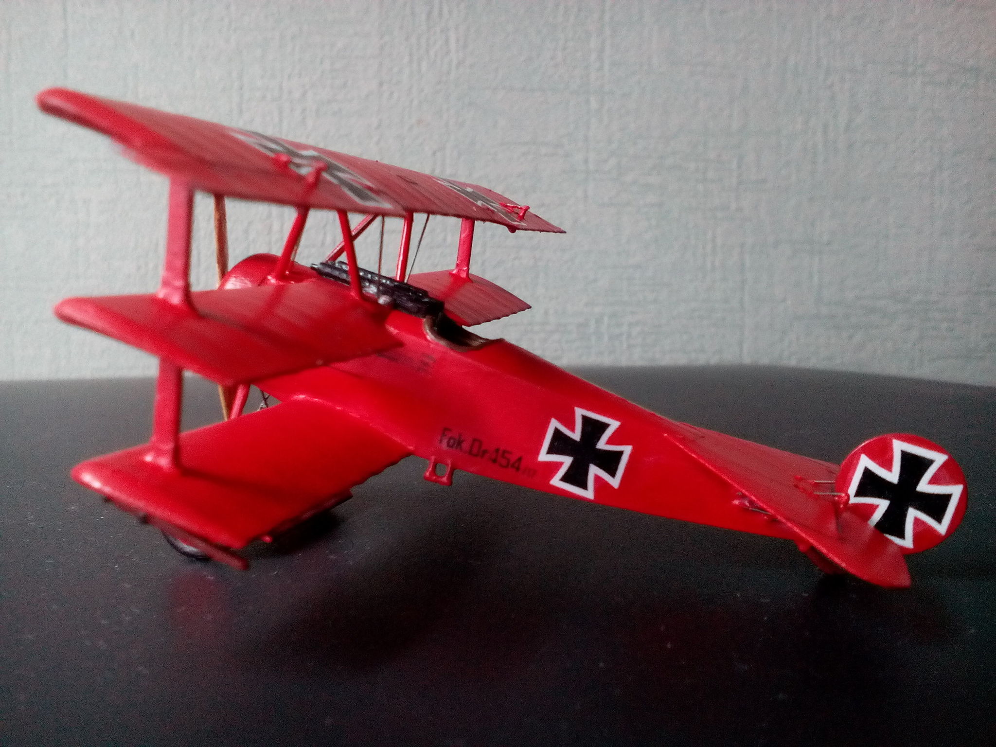 Красный барон. Fokker Dr.I - Моё, Стендовый моделизм, Сборная модель, Авиамоделизм, Моделизм, Первая мировая война, Асы, Триплан, Длиннопост