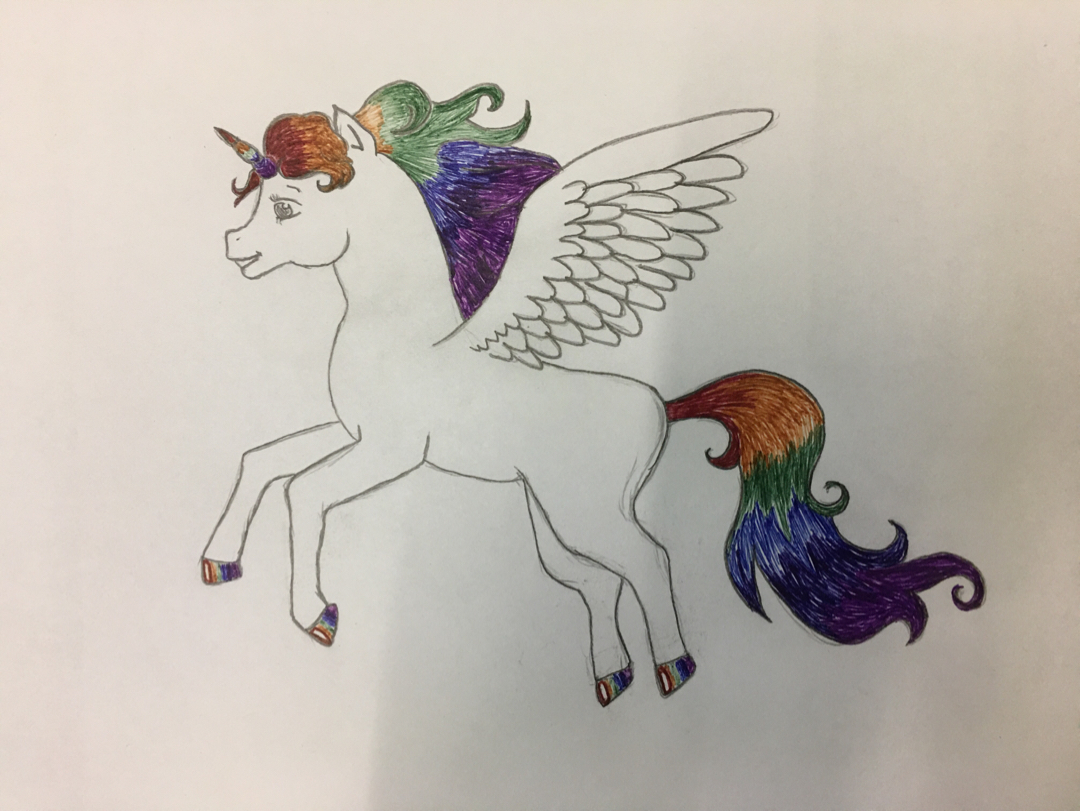 Pegarog or unigas? - Pegasus, Unicorn, Drawing