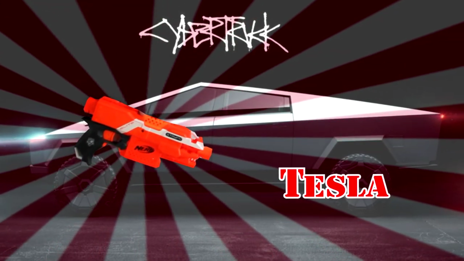 Nerf blaster in Tesla Cybertruck style - My, Tesla, Tesla cybertruck, Blaster, Nerf, Upgrade, With your own hands, Hobby, Needlework with process, Video, Longpost