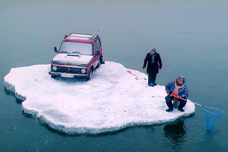 рыбалка на льду на машине