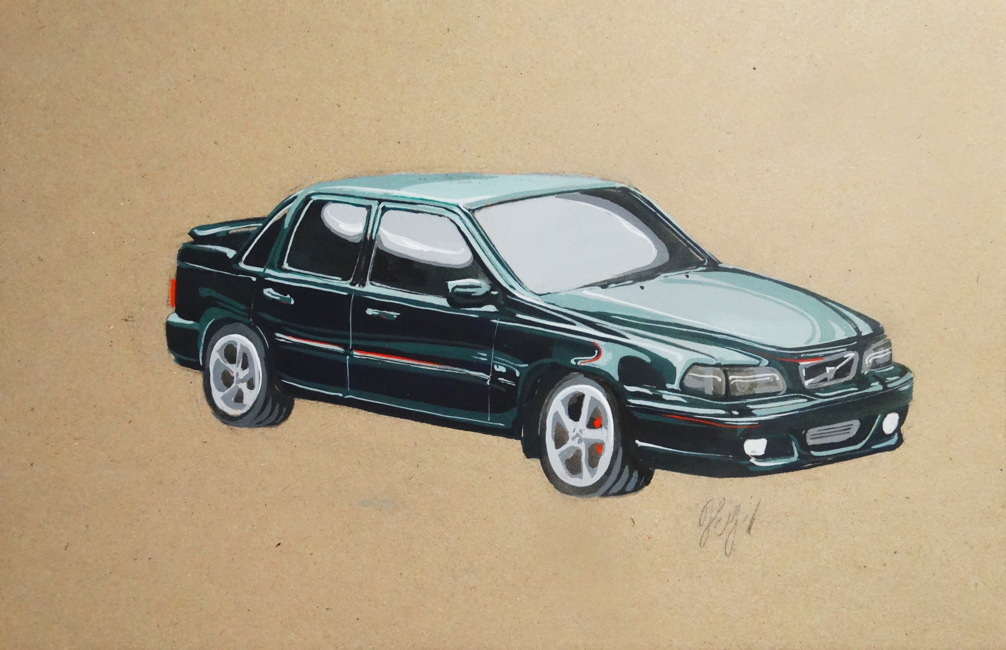 Car drawings - My, Car, Drawing, Painting