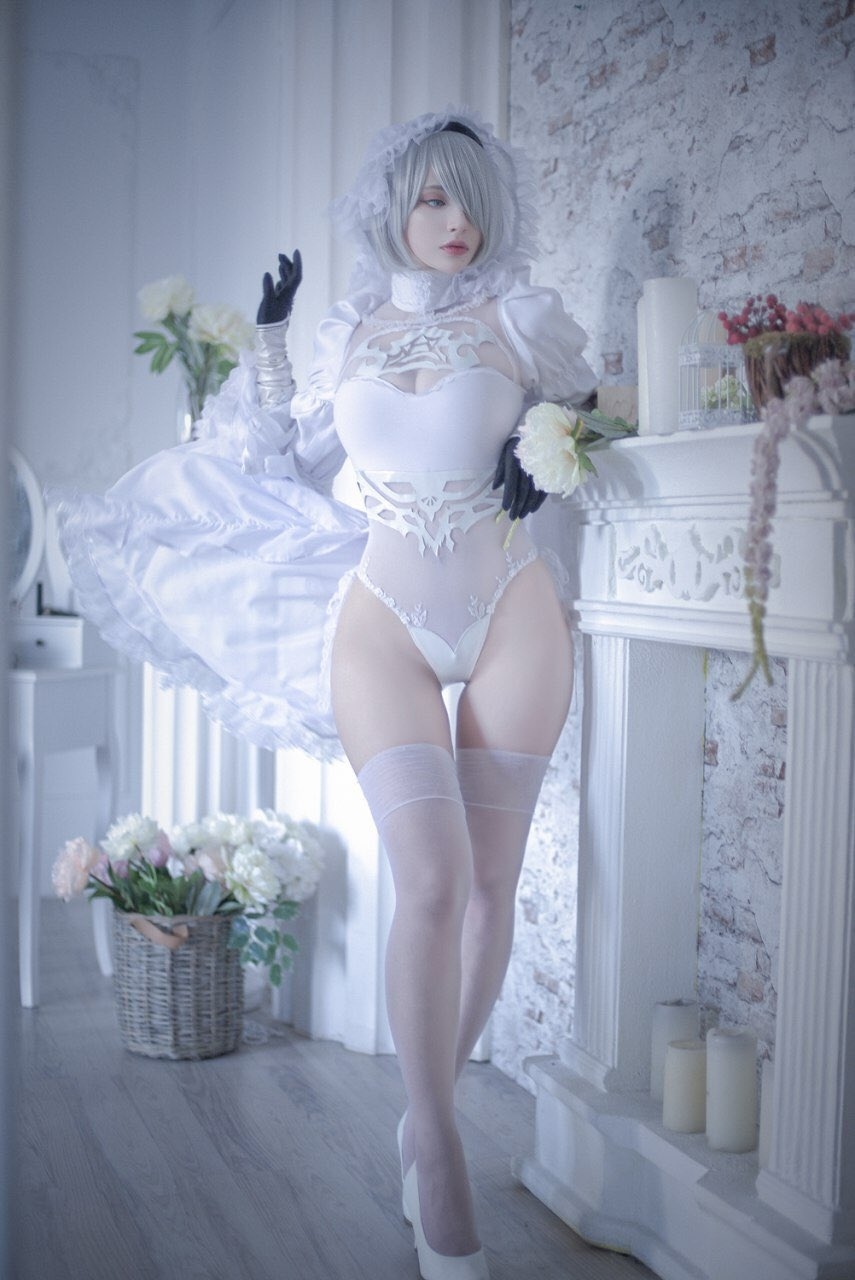 YoRHa No.2 Type B cosplay from the game Nier - NSFW, The photo, Cosplay, Girls, Longpost, NIER Automata, Yorha unit No 2 type B, Lada Lumos, Alin Ma (xenoncos), Disharmonica