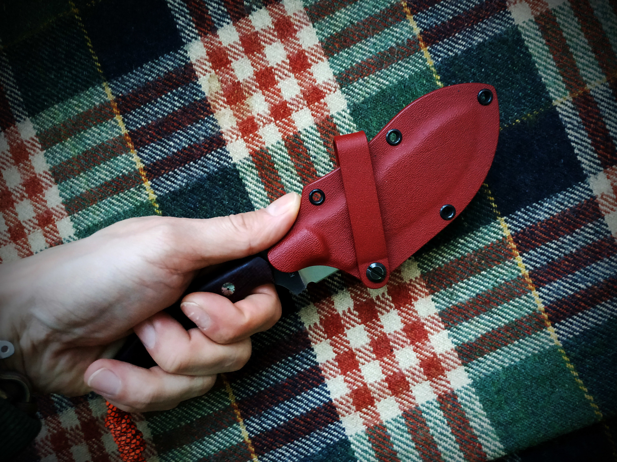 SKINNER - My, Knife, Skinner, Handmade, Fixed, Outdoor, Sheath, Kydex, Longpost, Needlework without process