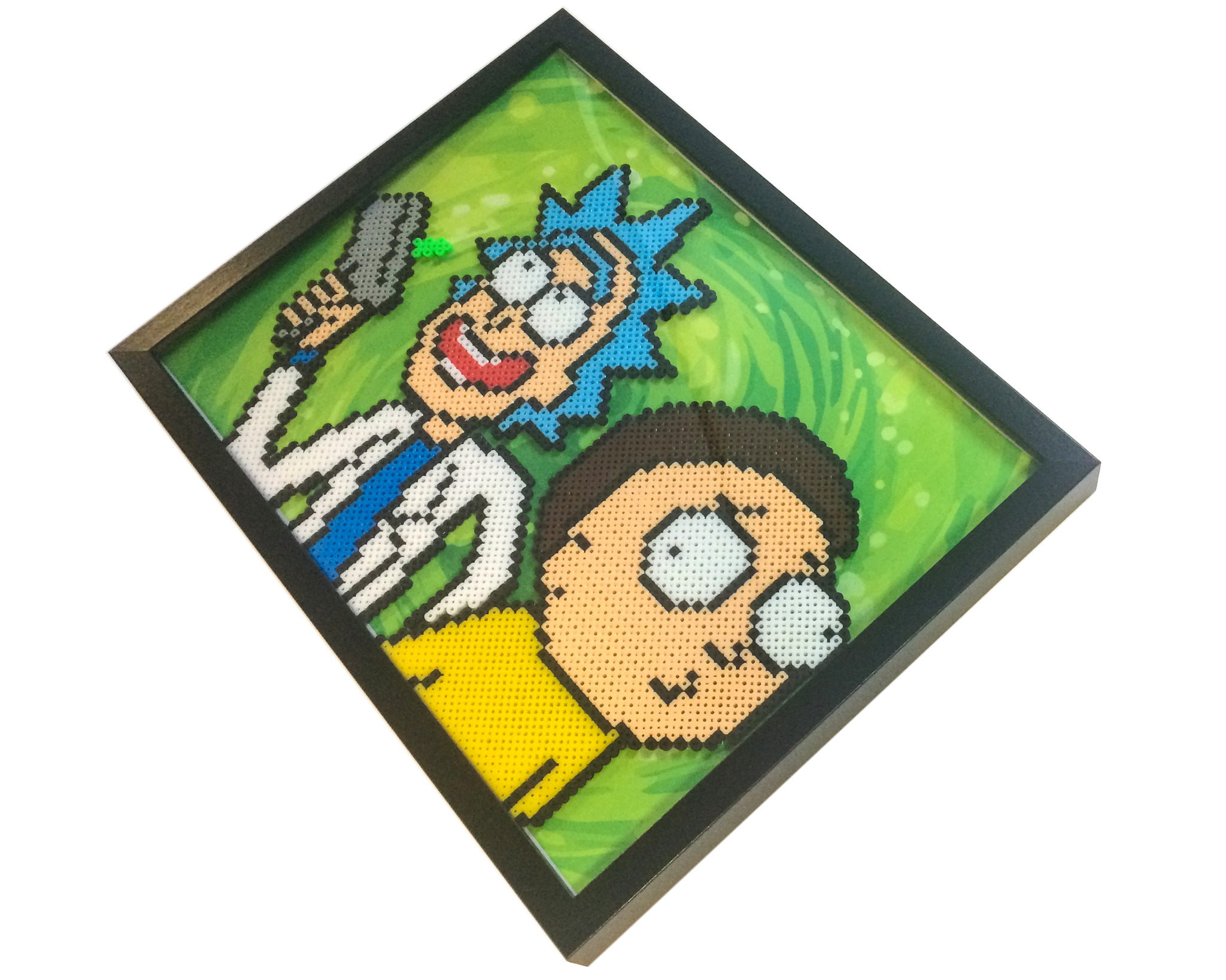 Hands are not hooks. Part 2 - My, Rick and Morty, With your own hands, Cartoons, Painting, Diorama, Hobby, Pixel Art, Serials, Longpost