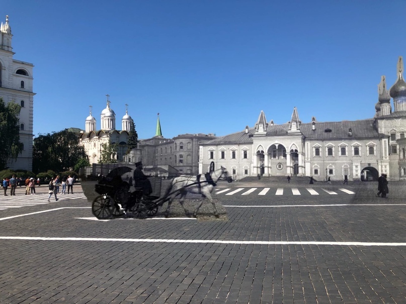 Прогулка по воссозданной Москве - Моё, История, Москва, Россия, Фотография, Архитектура, Было-Стало, Авторский рассказ, Фотошоп мастер, Длиннопост