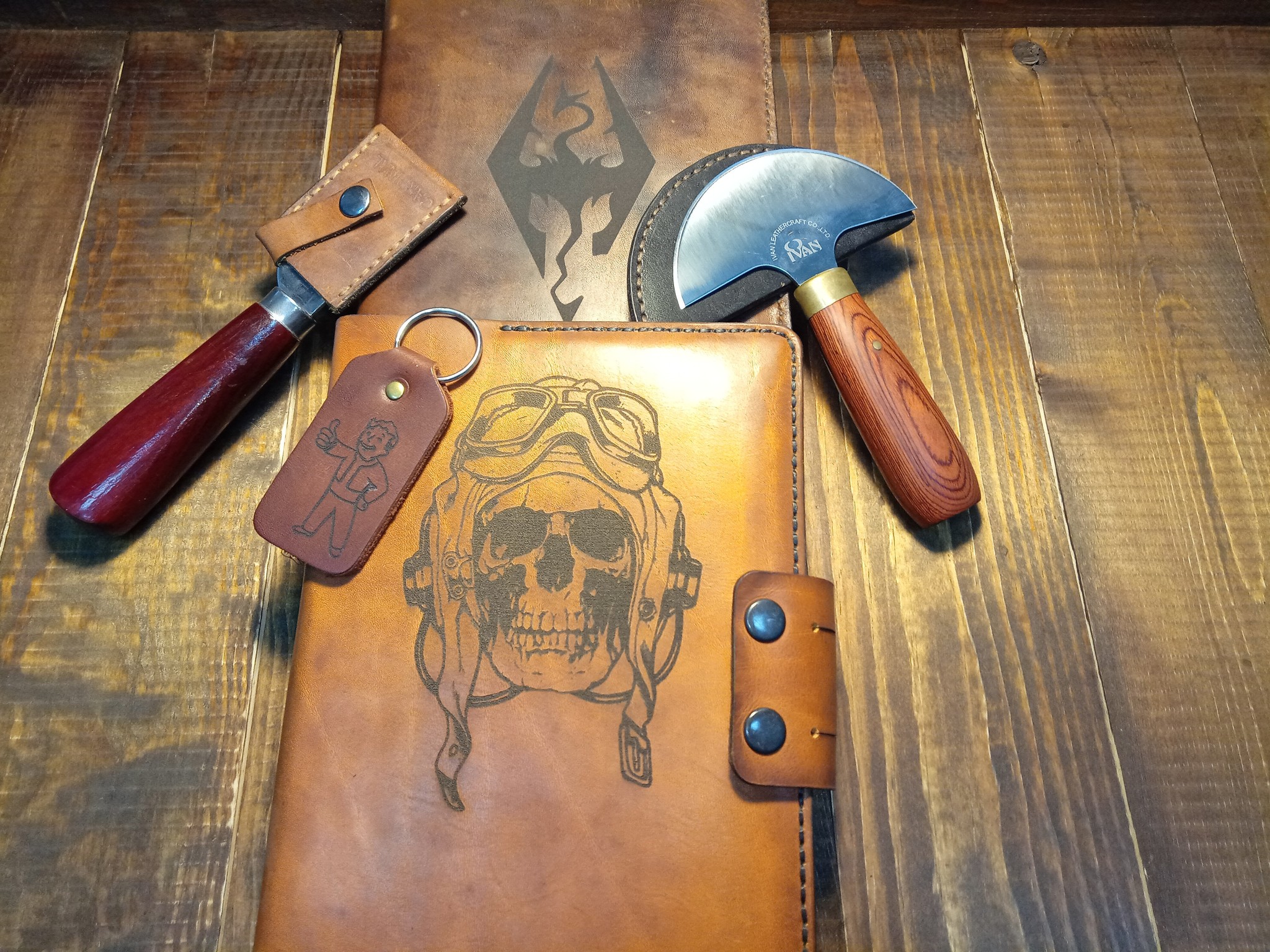 Skin, beginning - My, Leather products, Warcraft, The Elder Scrolls V: Skyrim, Handmade, Longpost