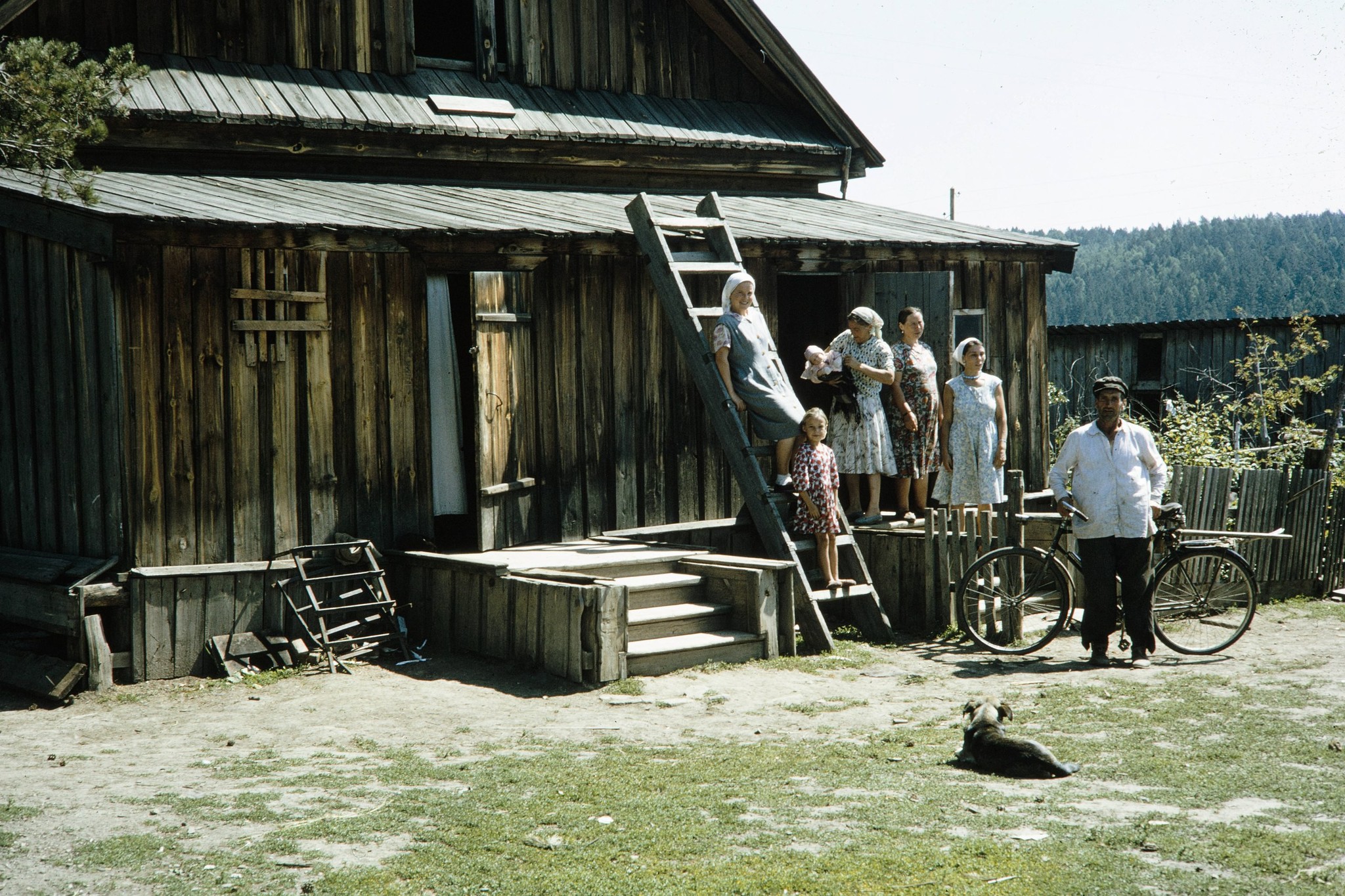 Деревня на Байкале, 1964 год - СССР, Байкал, Длиннопост, 60-е