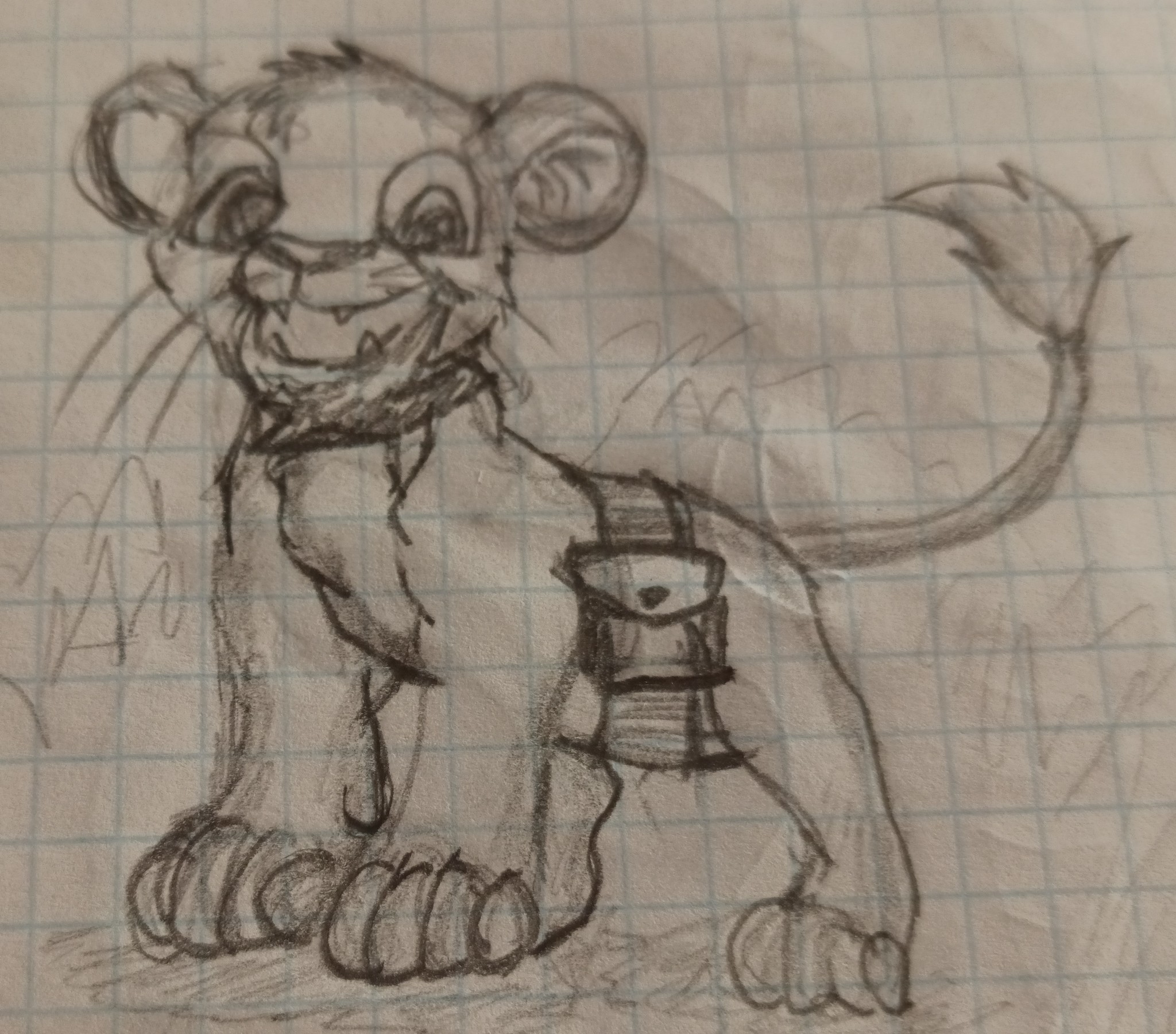 Drawings - My, Drawing, Hybrid, The lion king, Furry, Furry feral