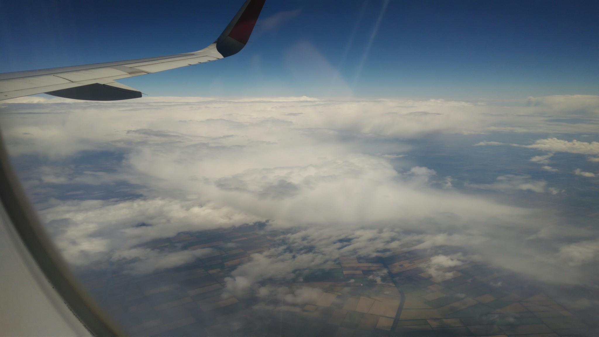 Photo from the aircraft cabin - My, View from the plane, Clouds, Longpost