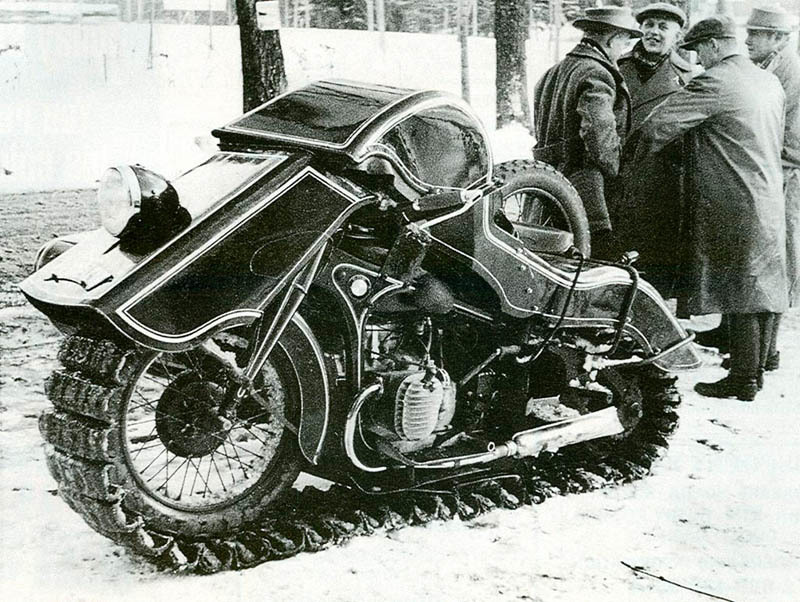 BMW Speziel Tr500 “Schneekrad” tracked motorcycle-snowmobile - Story, Moto, Germany, 1930s, Technics, Interesting, Longpost, Military equipment