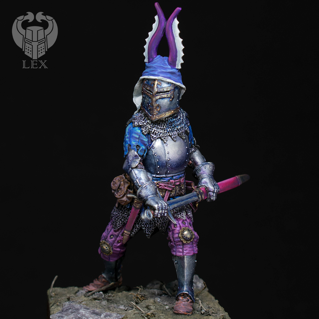 Lion of Sponheim (variant 2) - My, Painting miniatures, Miniature, Knights, Painting, Bavaria, Longpost