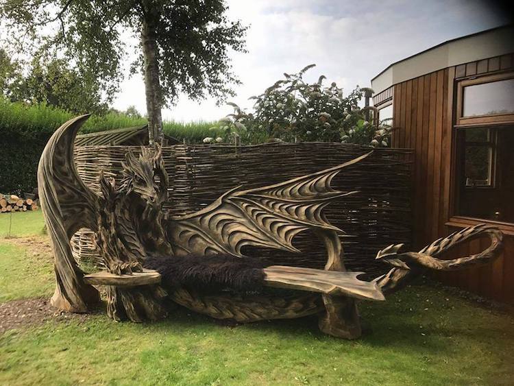 Bench Dragon - Benches, Garden, With your own hands, The photo, Art, Woodworking