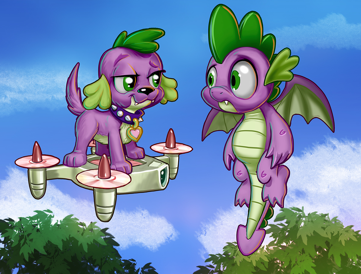 Spike - My little pony, Spike, Harwicks-Art