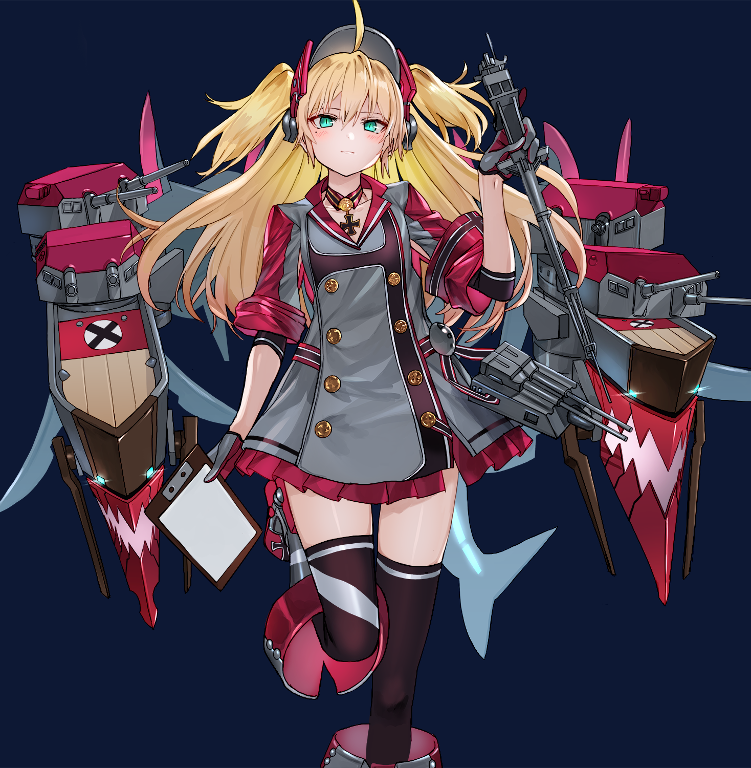 Ironbloods - Anime, Anime art, Azur lane, Iron Blood Fleet, A selection, Longpost, Bismarck, Prinz Eugen, Graf Zeppelin, Z23, Admiral Hipper, Admiral graf spee, Tirpitz, Roon