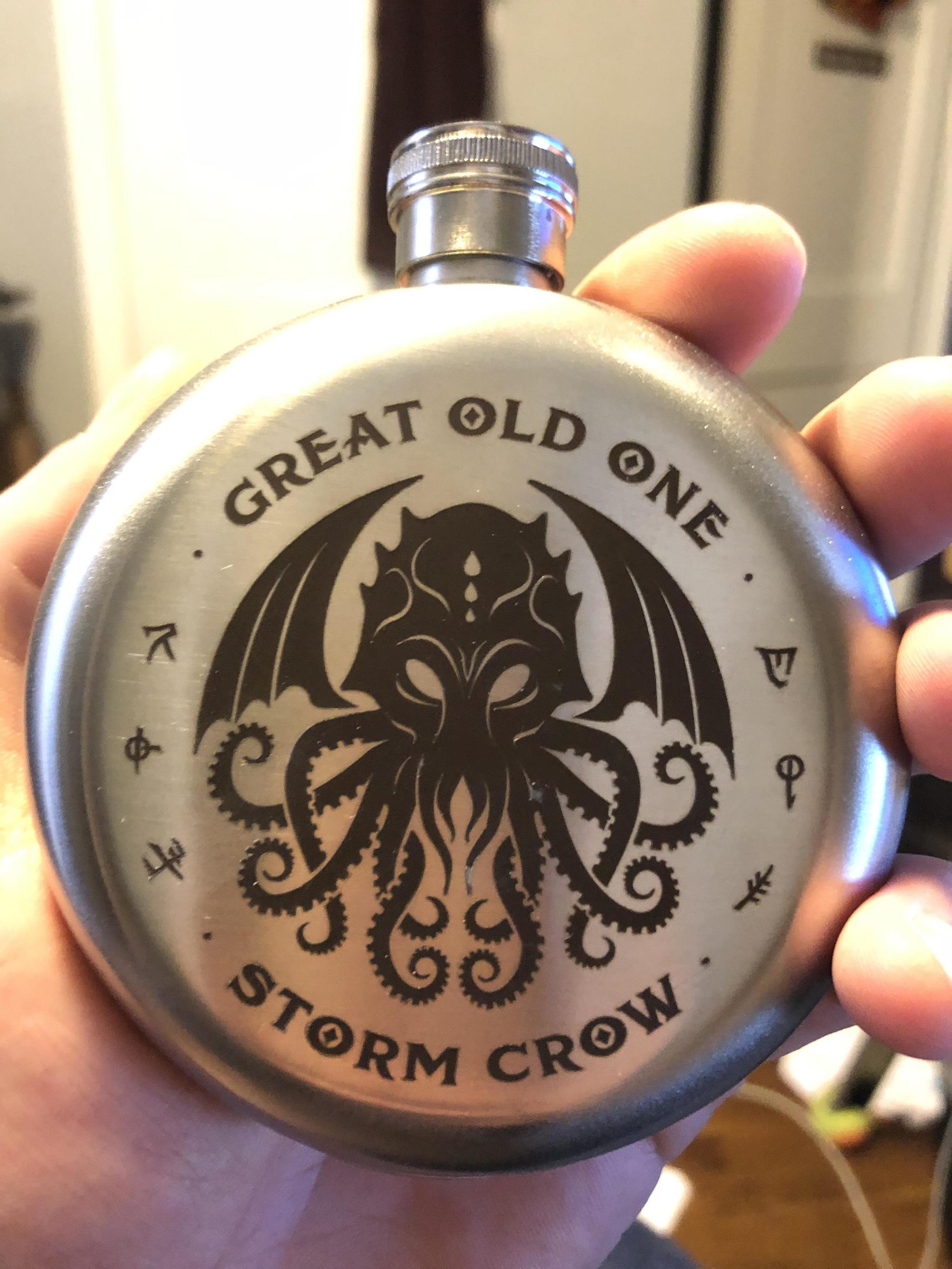 Flask - Howard Phillips Lovecraft, Cthulhu, Flask, Drawing