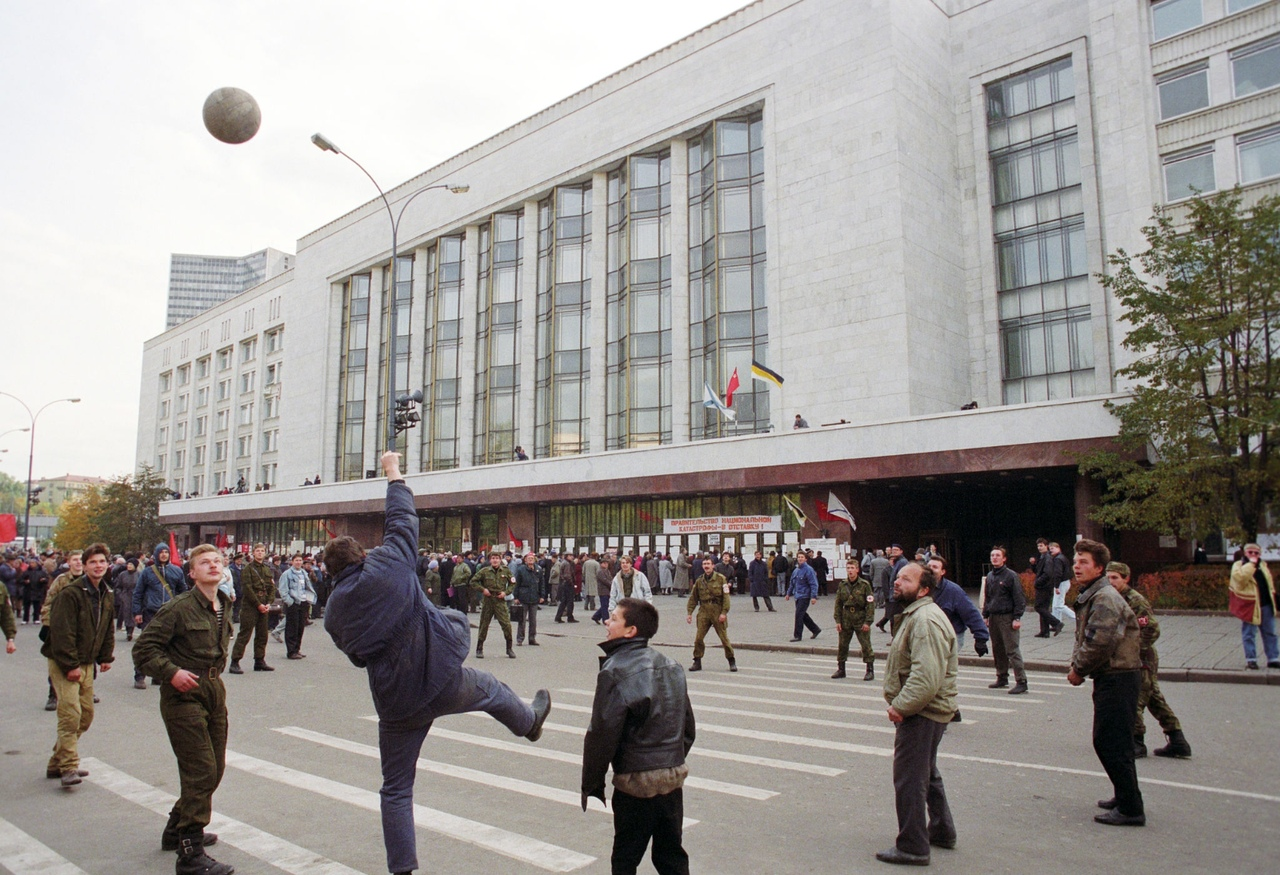 Dashing 90s. In September 1993 - 1993, Boris Yeltsin, Protest, Moscow, Rutskoy, Longpost, 90th, A selection