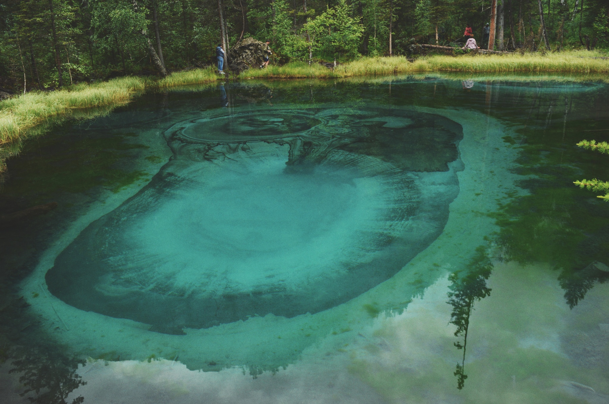 Geyser lake in Altai region - My, Altai Republic, Mountain Altai, Nature, Blue Lake