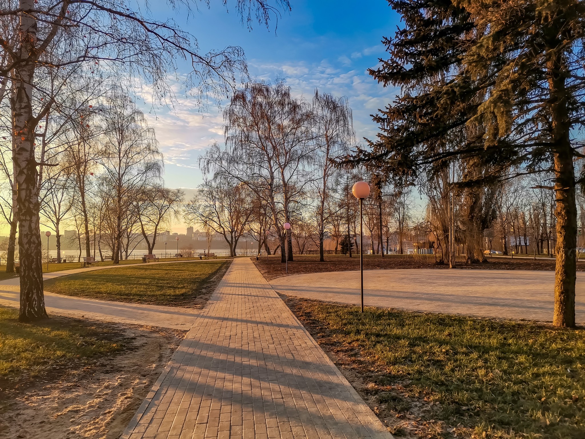 Golden hour - Моё, Фотография, Мобильная фотография, Пейзаж, Закат, Воронеж, Длиннопост